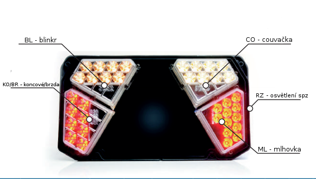 Náhradní LED modul svítilny WAS W125DL - CO
