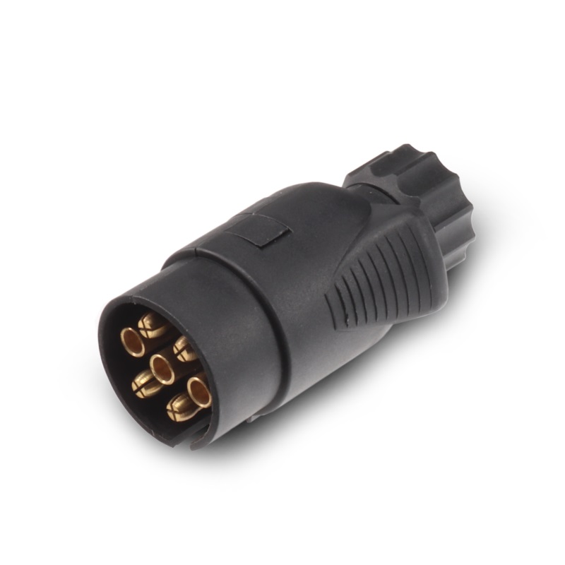 Zástrčka - vidlice 7 pól 12V, jednovývodová, plast, TESAT