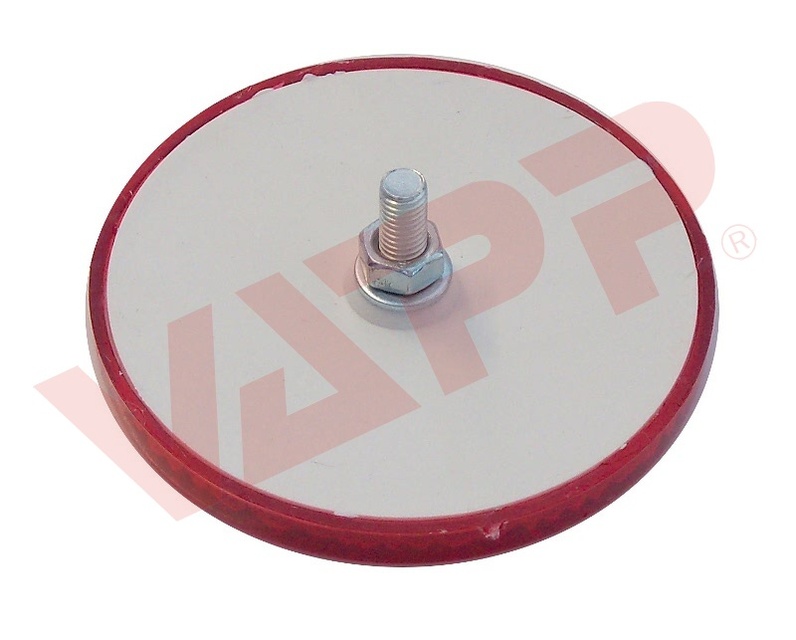 Odrazka červená kulatá Wital pr. 62,5 mm se šroubkem