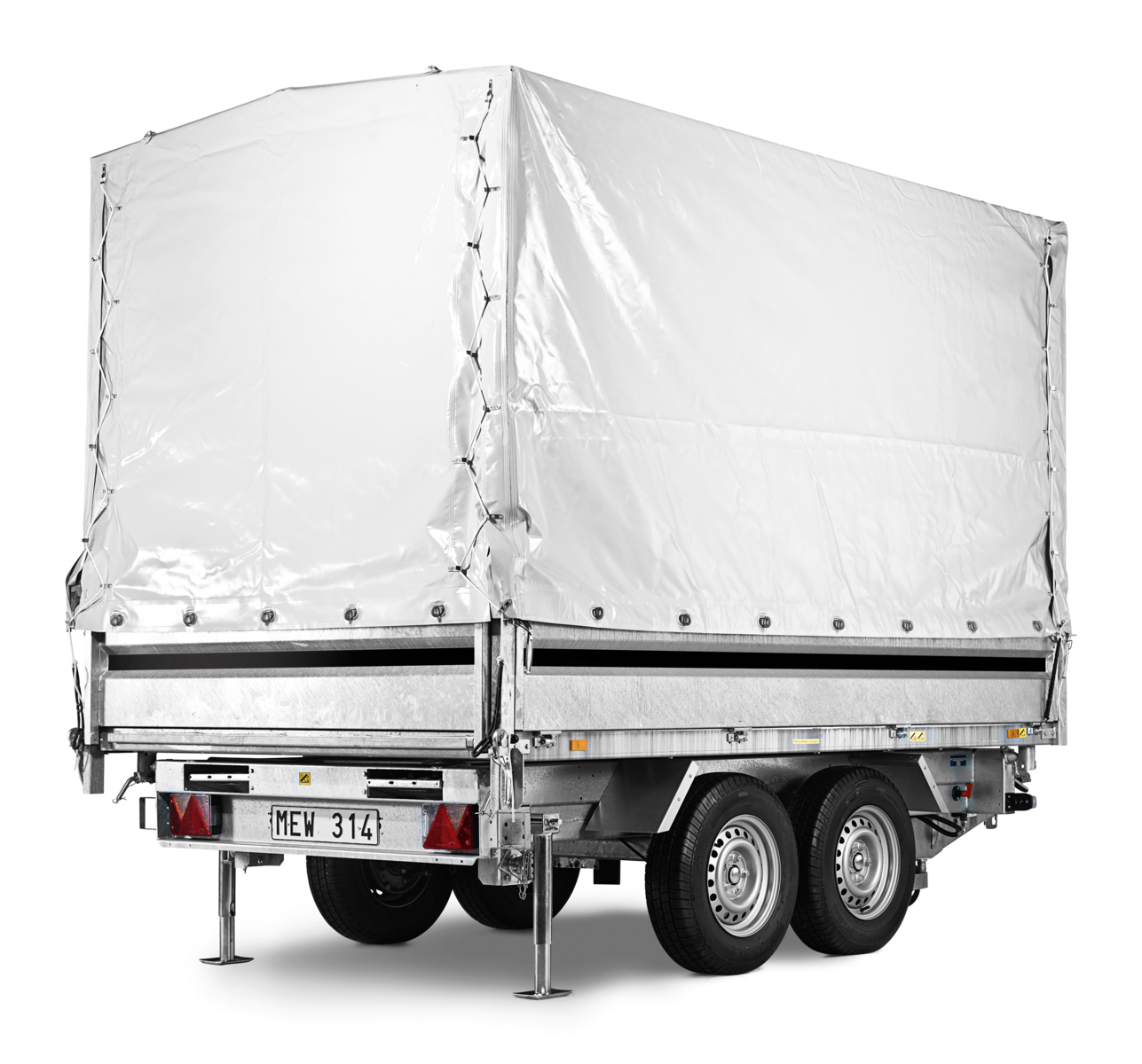 Plachta šedá 309x169x150cm + konstrukce typ 4310