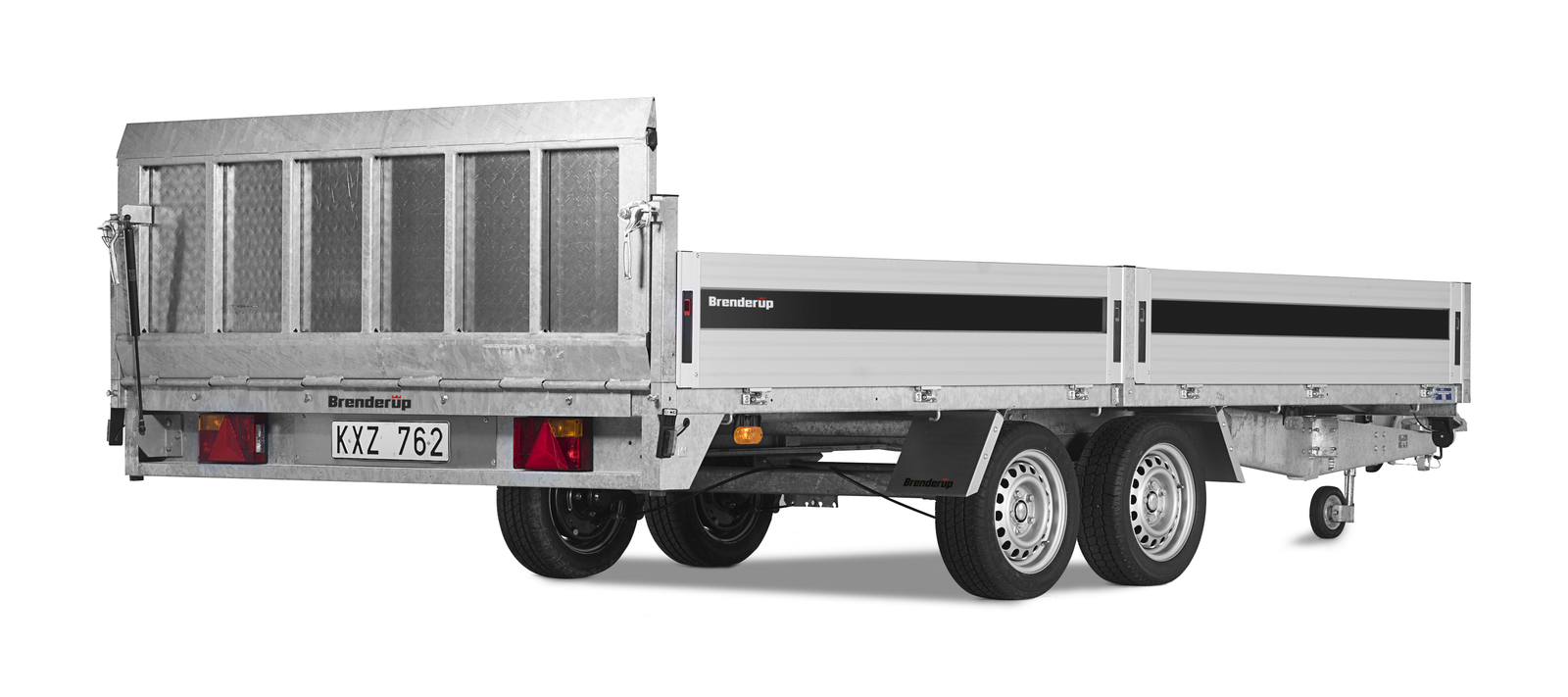 Hydraulicky sklopný přepravník Brenderup 6420 | 408 x 204 x 10 cm | 3500 kg