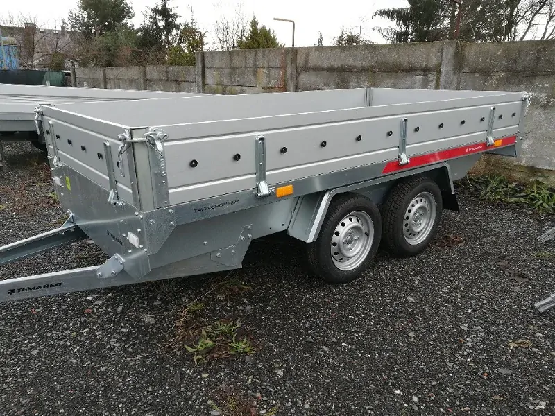 Přívěsný vozík TEMARED TRANSPORTER 3015/2 s ALU bočnicemi | 304 × 151 x 40 cm | 750 kg
