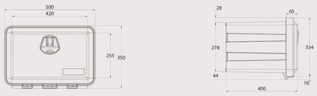 Box na nářadí JUST 500 500x350x400 mm