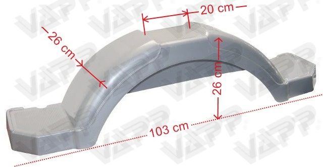 Blatník plast 13''/250 mm s nášlapy