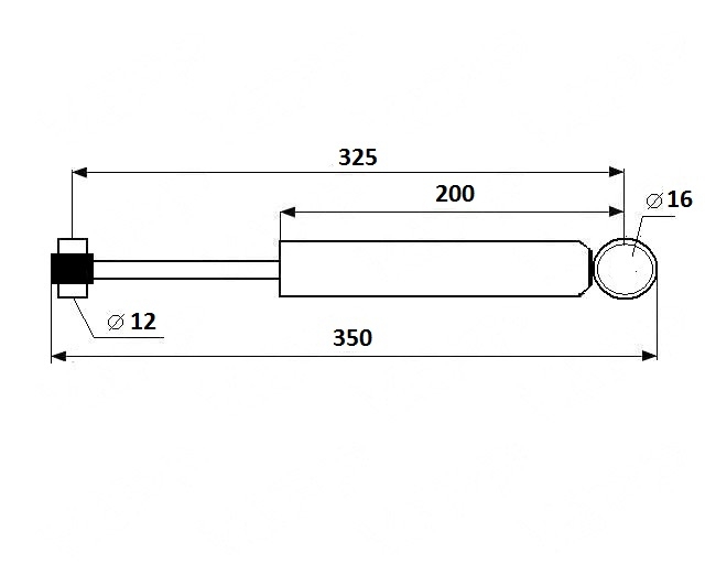 Tlumič nájezdové brzdy AL-KO 251 - staré provedení (Skandinávský typ)