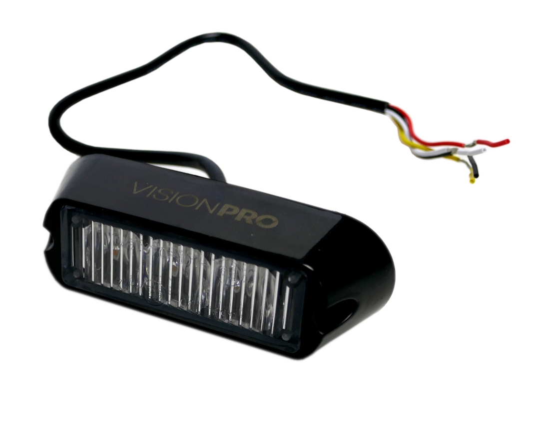 Výstražná záblesková svítilna VISIONPRO, 3x LED, oranžová - NOVINKA