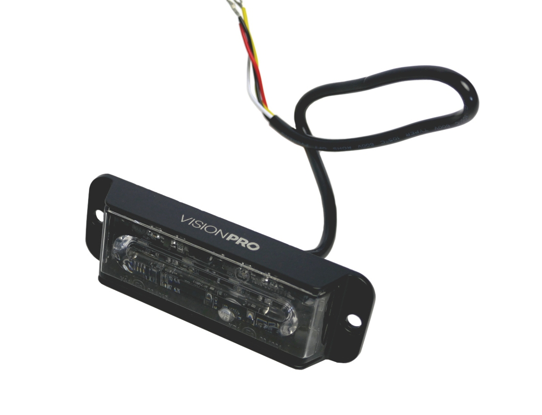 Výstražná záblesková svítilna VISIONPRO, 4x LED, modrá - NOVINKA
