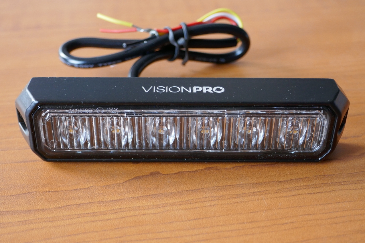 Výstražná záblesková svítilna VISIONPRO, 6x LED, oranžová - NOVINKA