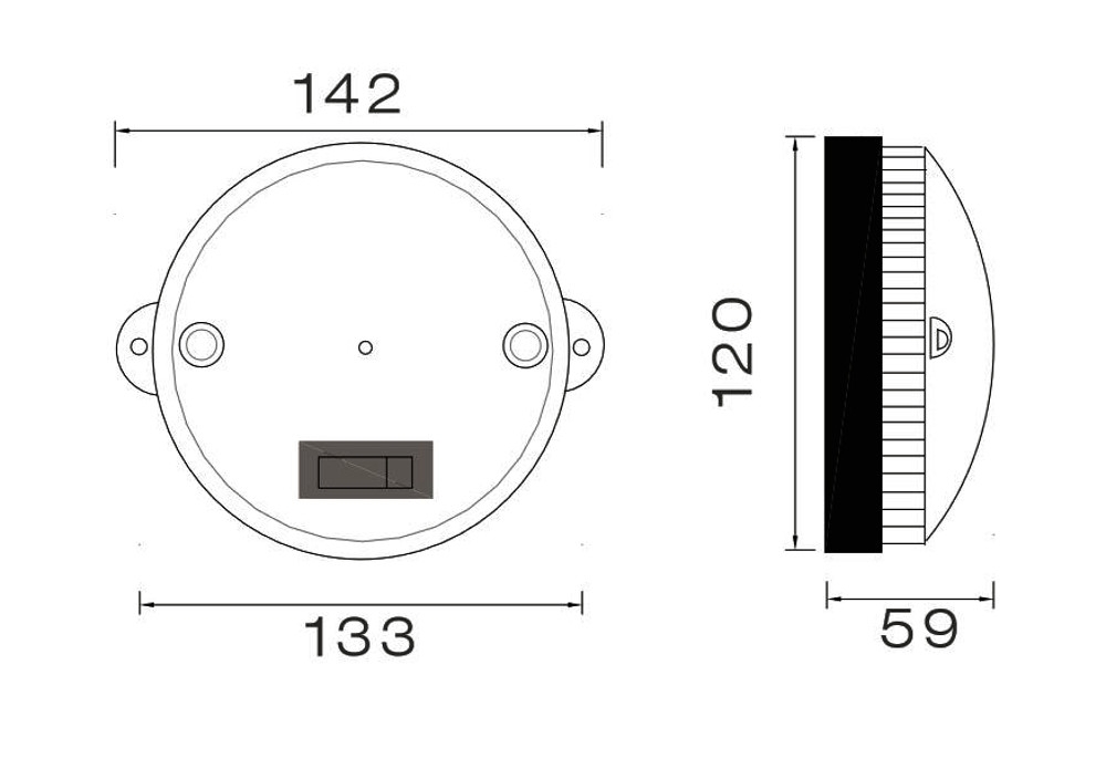 Vnitřní osvětlení s vypínačem Aspöck