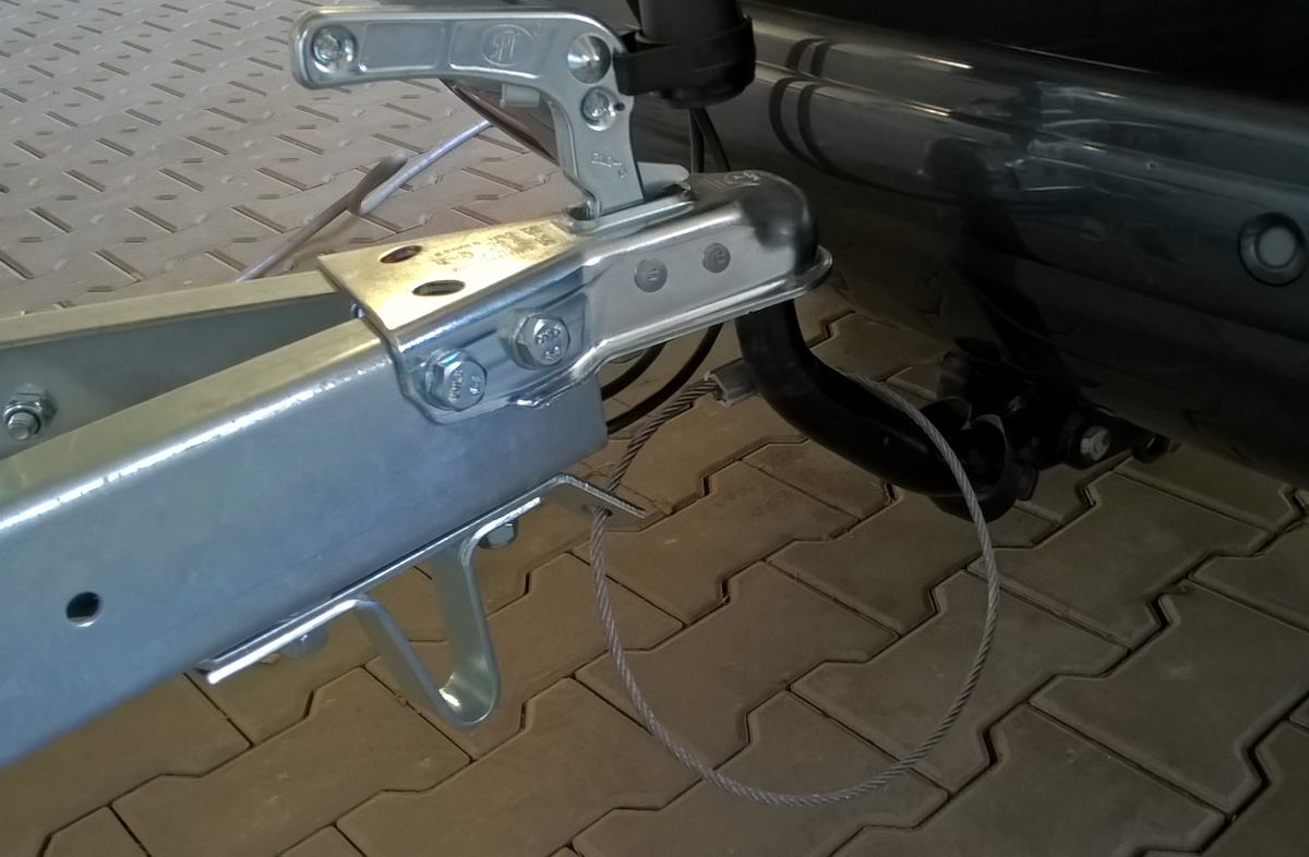 Lanko bezpečnostní záchytné pro nebrzděné přívěsy, kruh