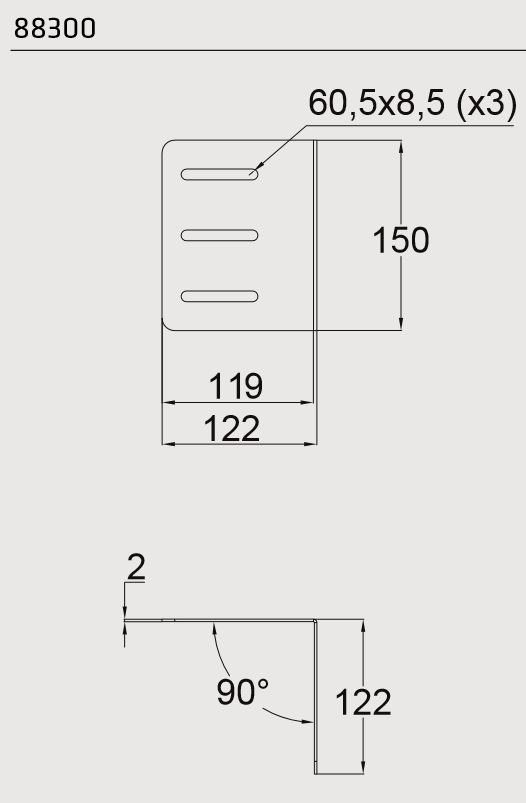 Držák boxu BLACKIT na jeklovou oj (sada pro 1 box)