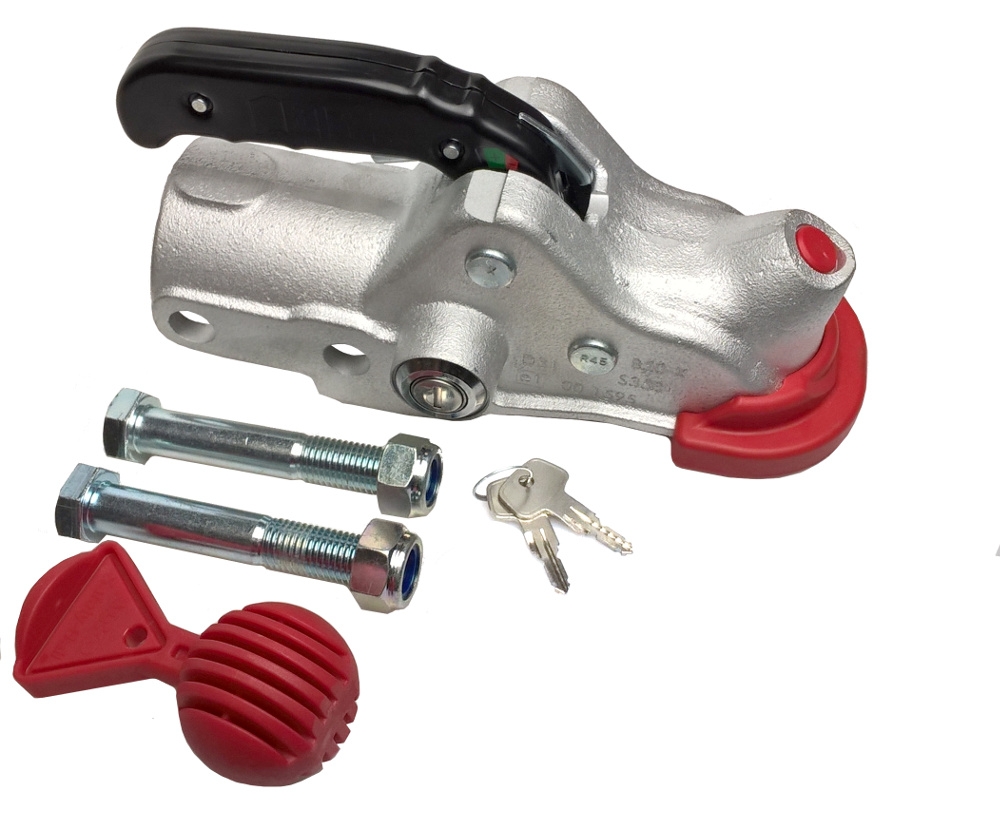 Tažná spojka AK 351 pr. 60 mm, 3500 kg, zámek,safety ball + příslušenství