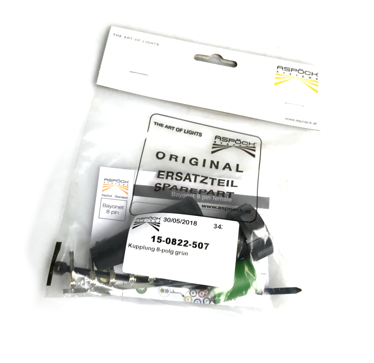 Zástrčka - bajonet Multipoint V žlutý - 8pin