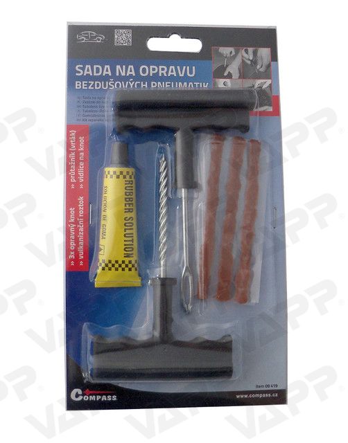 Sada opravná pro osobní bezdušové pneu