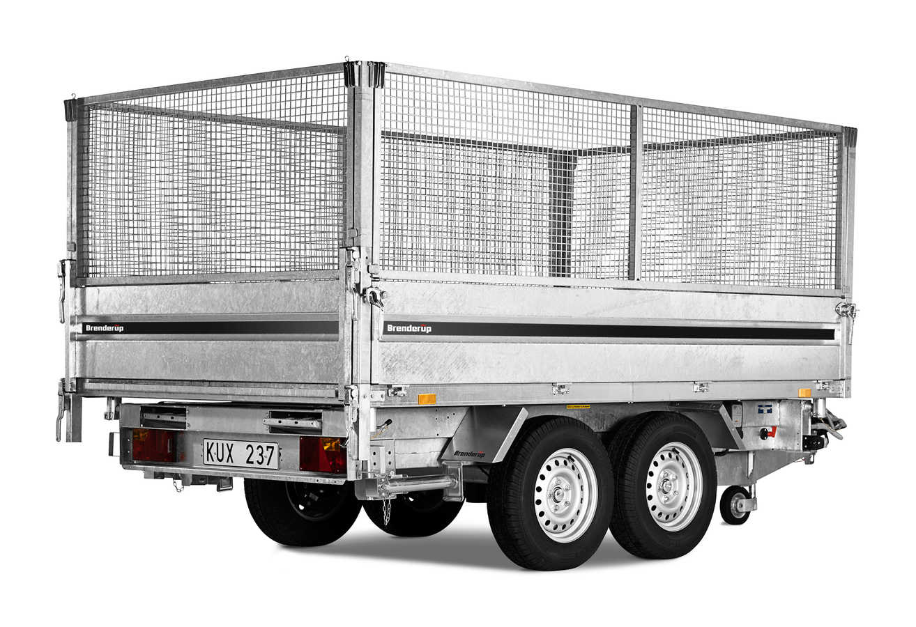 Mřížovaná nástavba 185x307x80 cm, typ 3-WAY TIPPER 3,1