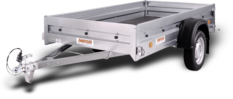 Přívěsný vozík NEPTUN Praktik s plachtou s konstrukcí 110 cm | 263 x 125  cm