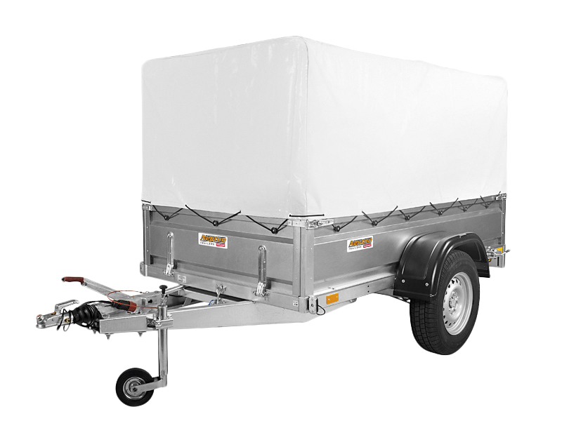 Přívěsný vozík brzděný sklopný Neptun PRO | 253 × 129 cm | 1300 kg