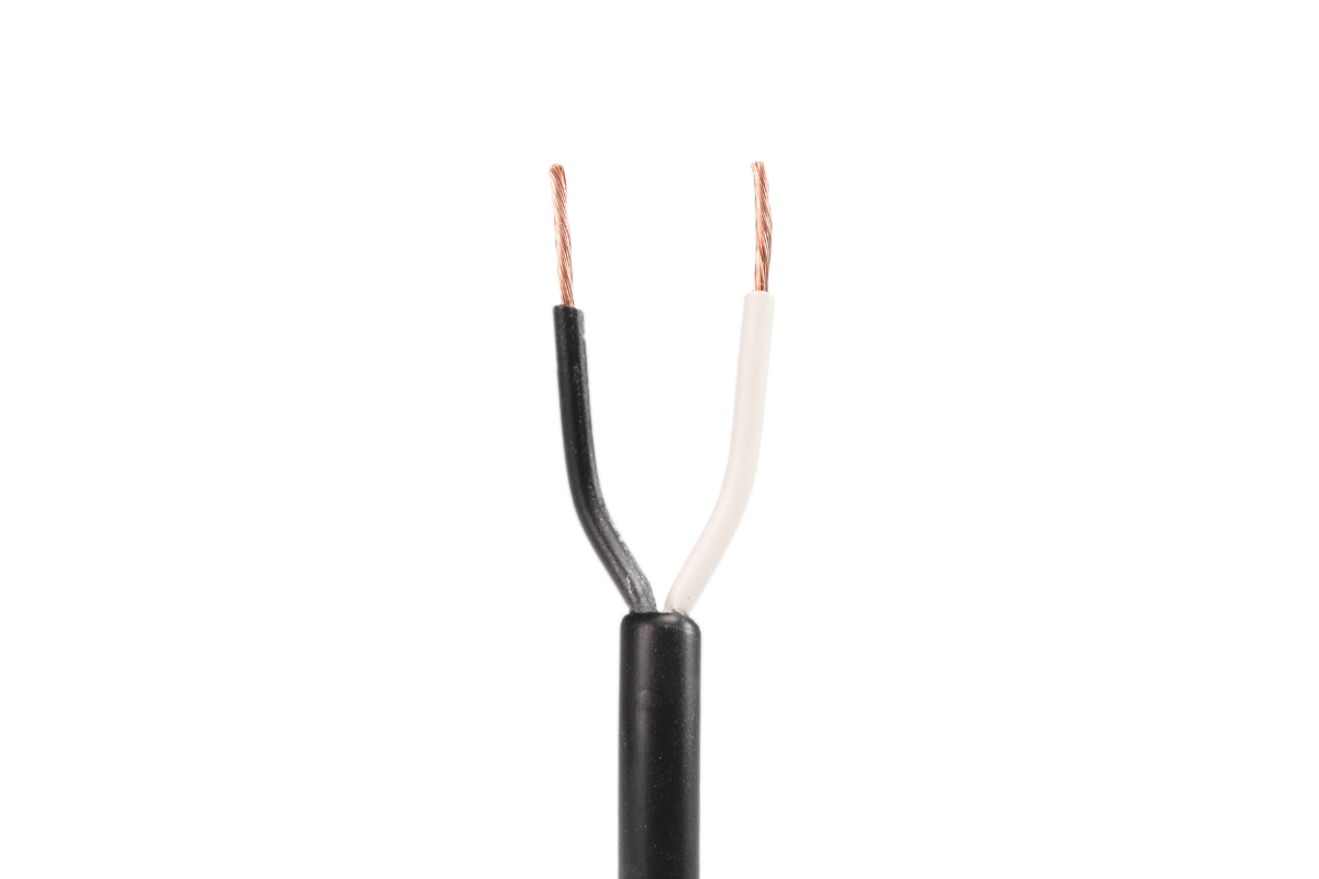 Kabel 2x0,75 mm2, bílá/černá, balení 200 m