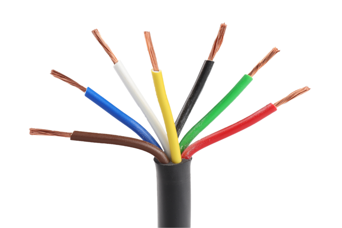 Kabel 7x1 mm2, sedmibarevný, balení 200 m