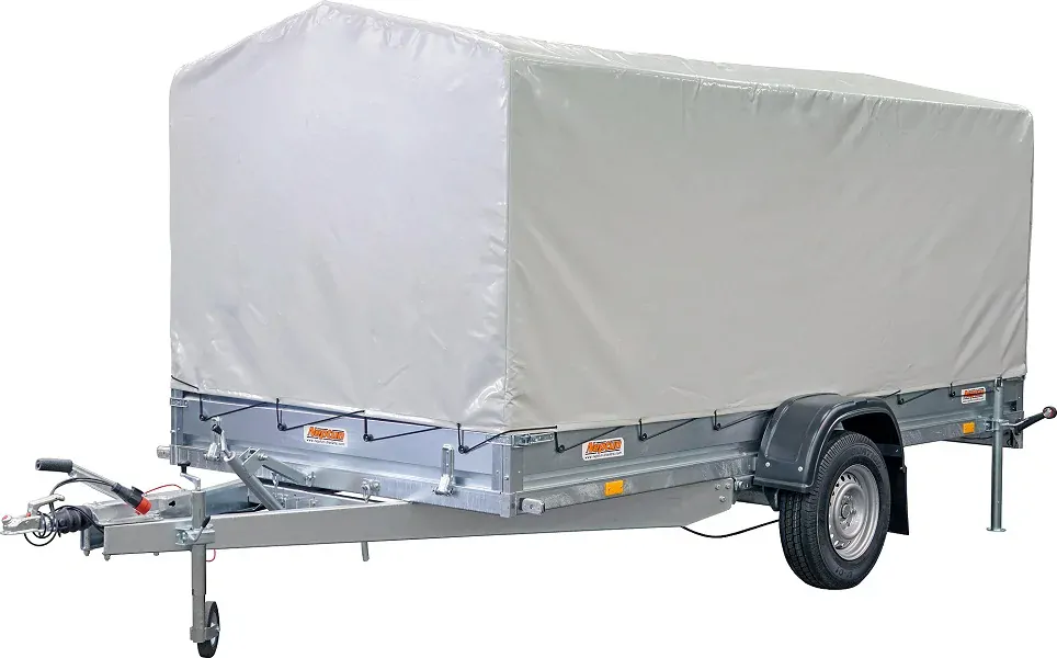 Sklopný brzděný přívěsný vozík Neptun MULTI | 380x180x25 cm | 1300 kg