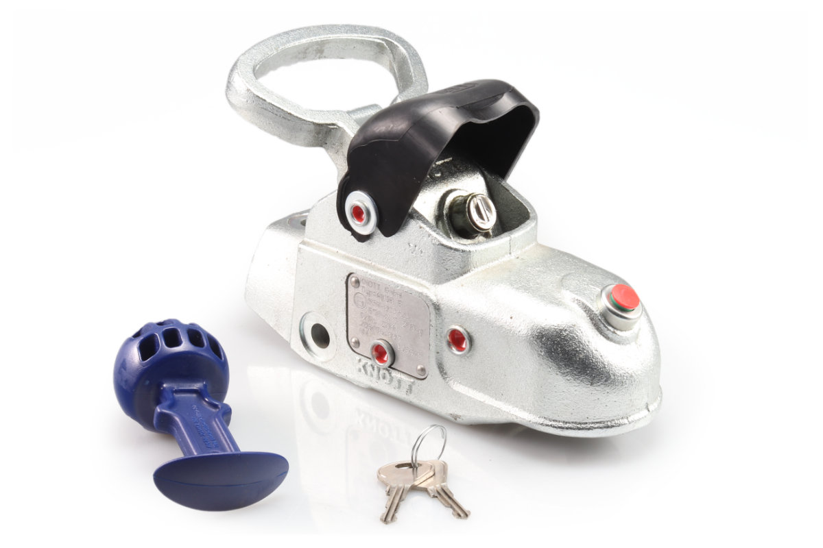 Tažná spojka KNOTT AV30 B pr. 50 mm, vrtání 12,5 mm, s integrovaným zámkem