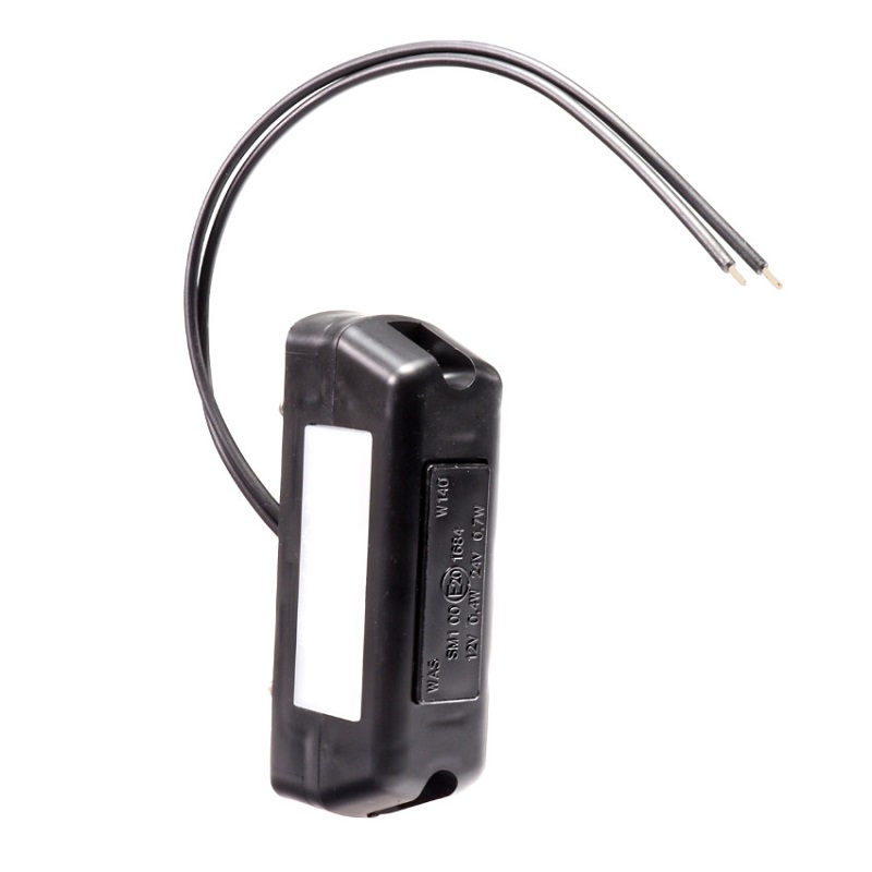 Svítilna doplňková obrysová LED WAS W140/1081/I(12-24V) na držáku, neon efekt