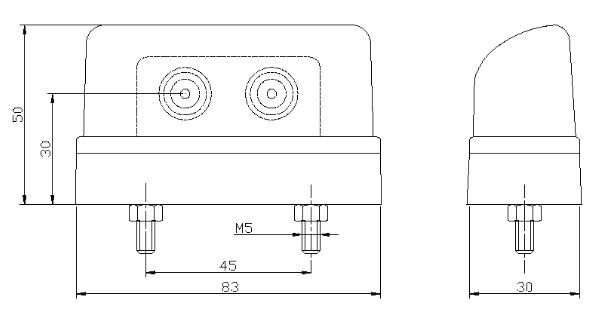 Osvětlení SPZ (registrační značky) LED Fristom FT-016 (12-36V), QS150