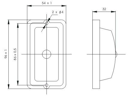 Svítilna boční obrysová GMAK G05/2