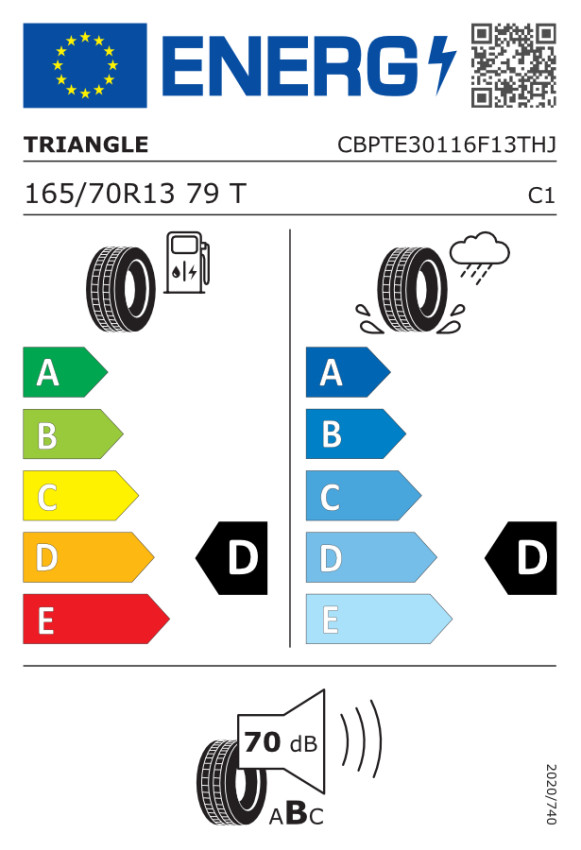 Pneu 165/70 R13 Triangle 79T M+S (437 kg) M+S
