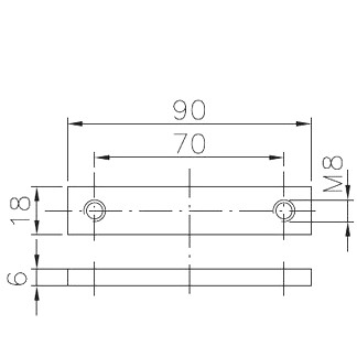 Destička pantu bočnic TIR BSCHG 40