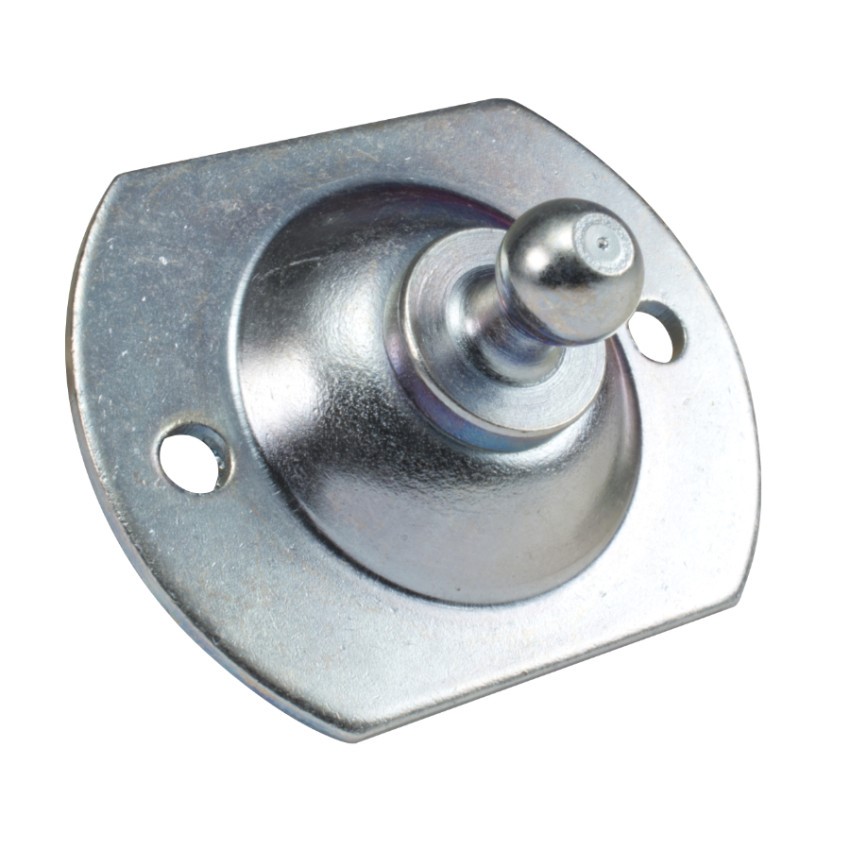 Konzola k plynové vzpěře plochá 41x22,5mm, kulový čep pr. 10mm, ocel