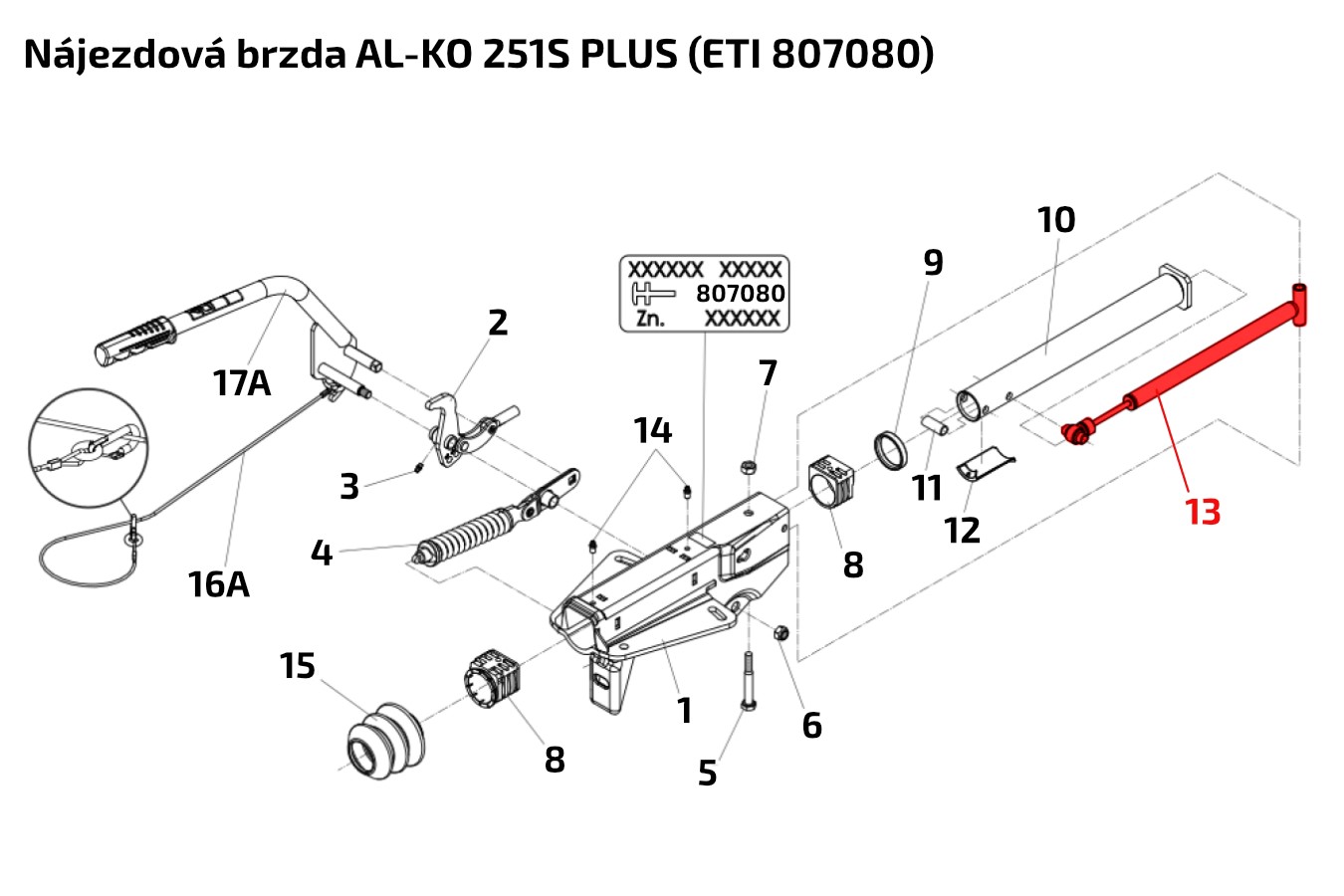 Tlumič nájezdové brzdy AL-KO 251S PLUS