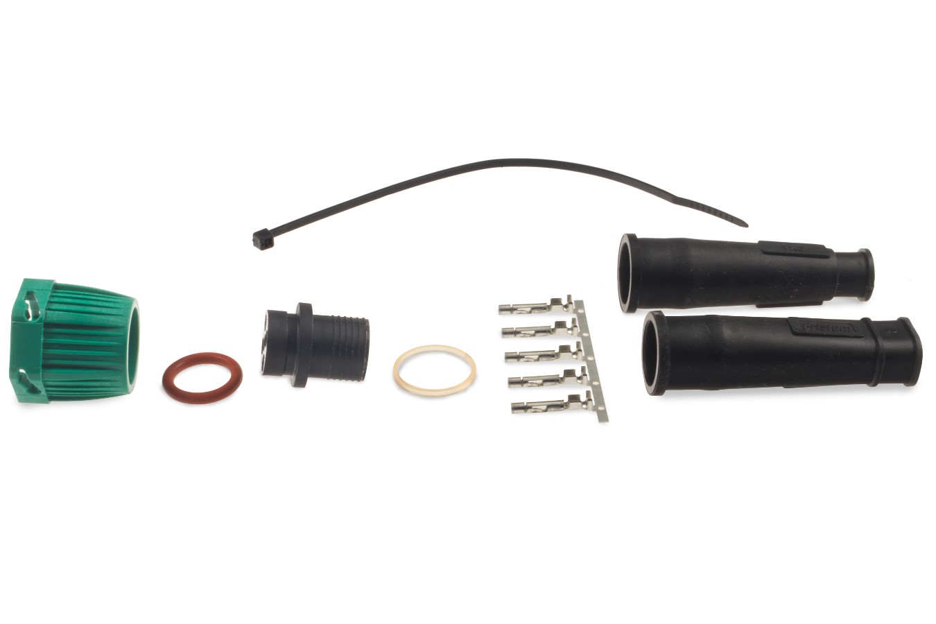 Zástrčka - bajonet Fristom IP67 5-pólový zelený, 1 nebo 2 vývody