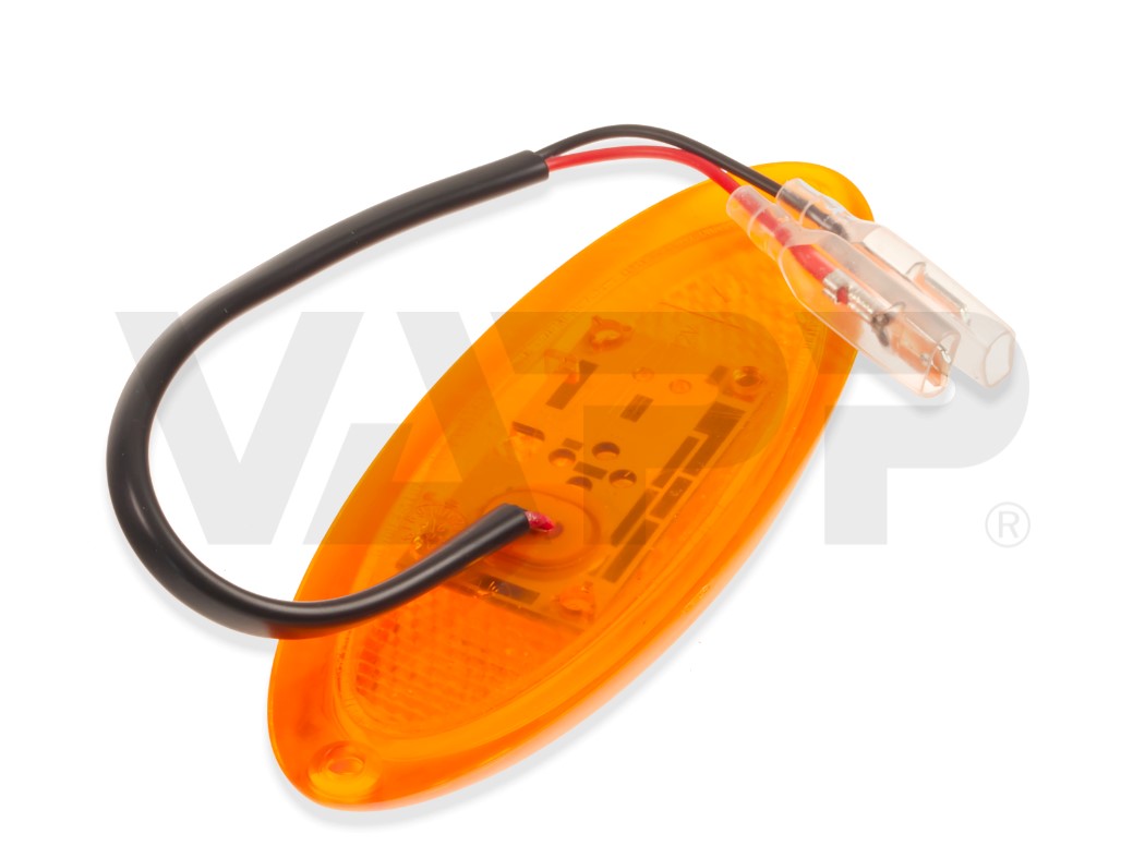 Svítilna boční obrysová LED Jokon SMLR 2010c, 12V, s odrazkou (oranžové tělo)