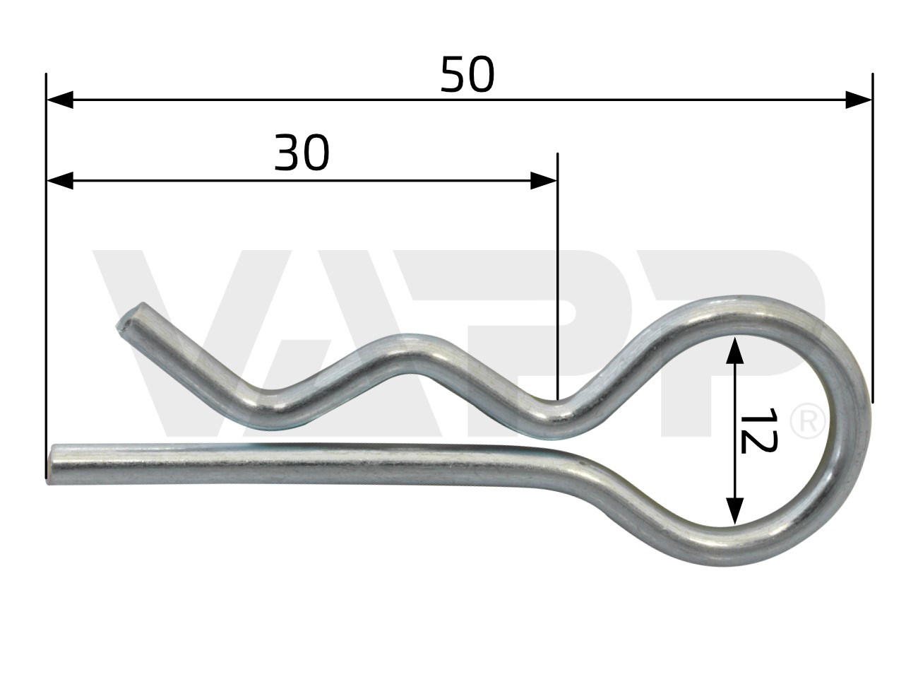 Závlačka pružinová ZN 2,5/50