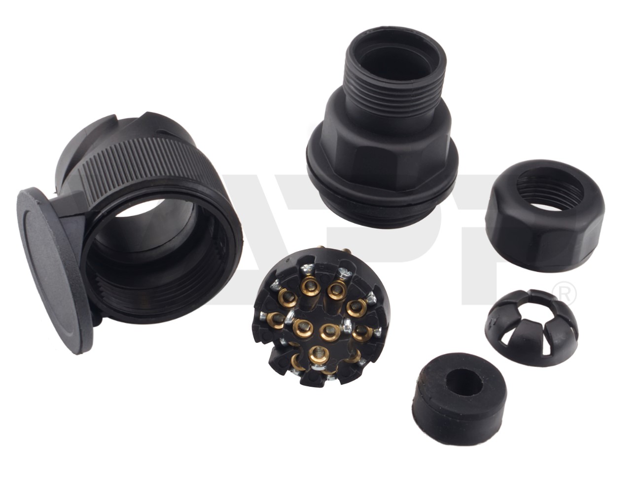 Zástrčka - vidlica 13 pól 12 V, VAPP, krátká