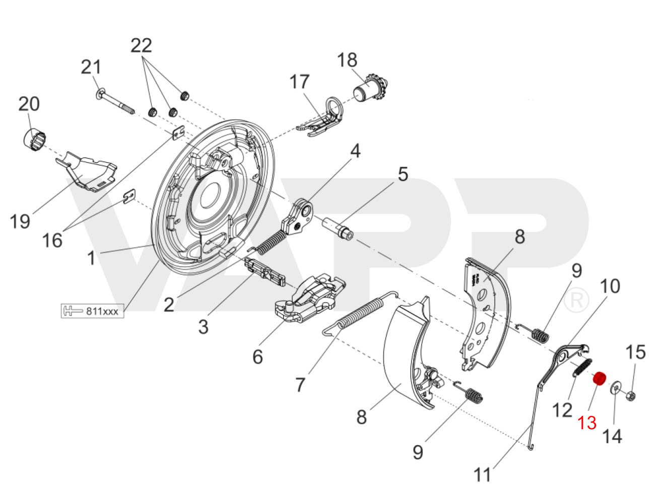 Pružina tlačná samostavu AAA 2051/2361 AL-KO
