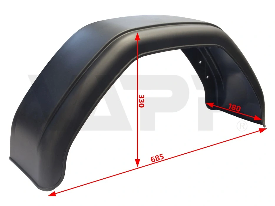 Blatník plast 13"/180 mm Autoflex, černý