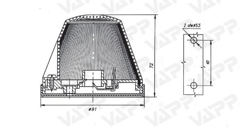 Svítilna couvací WE93 