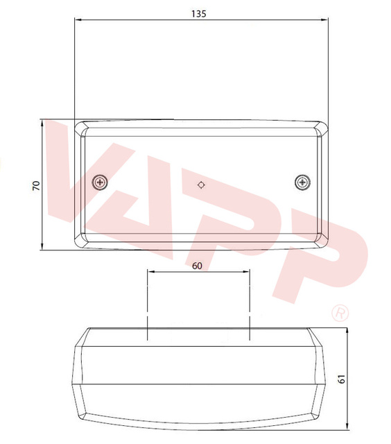 Svítilna mlhová zadní Fristom DOB-050 S BP 