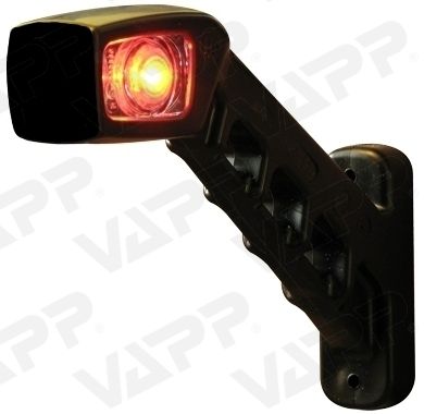 Svítilna doplňková obrysová LED WAS 239L, 12-24V, levá, 187 mm 