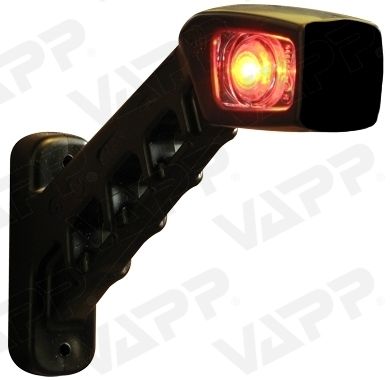 Svítilna doplňková obrysová LED WAS 239P, 12-24V, pravá, 187 mm 