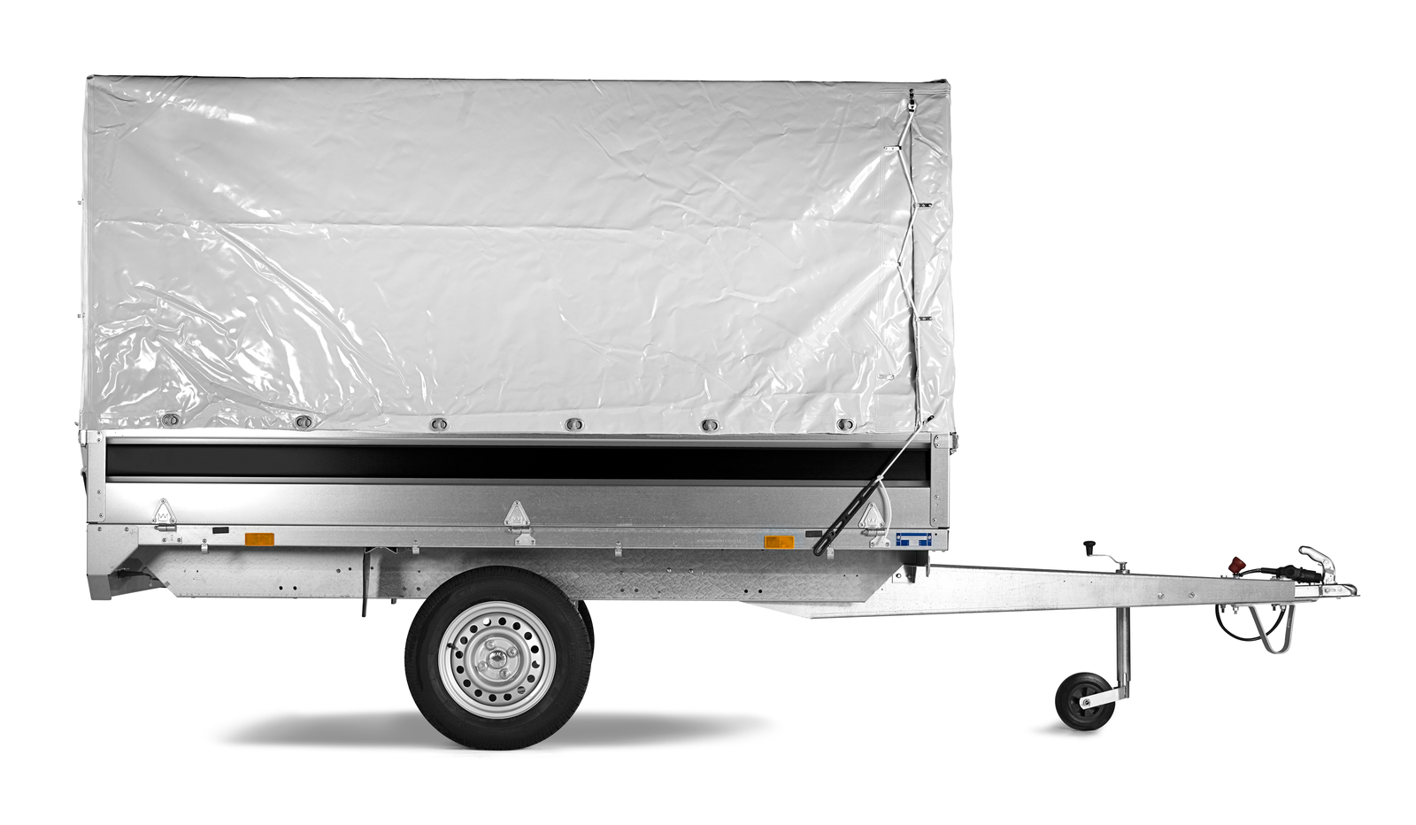 Plachta šedá 264x149x150 + konstrukce, typ 4260