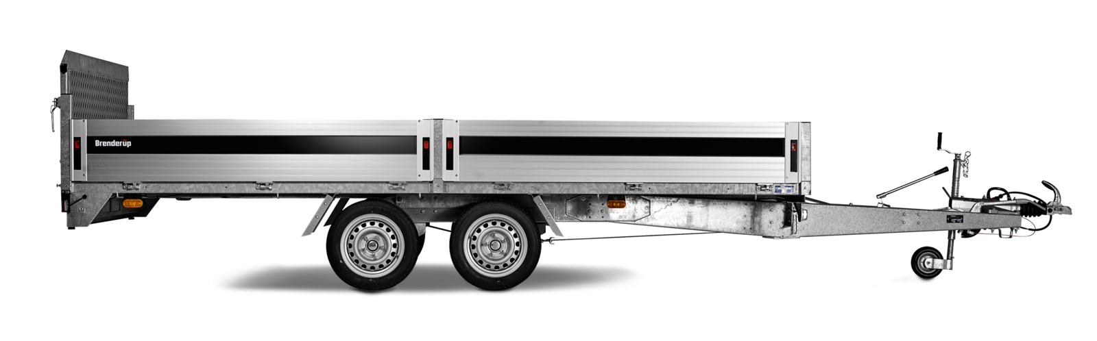 Hydraulicky sklopný přepravník Brenderup 6420 | 408 x 204 x 10 cm | 3500 kg