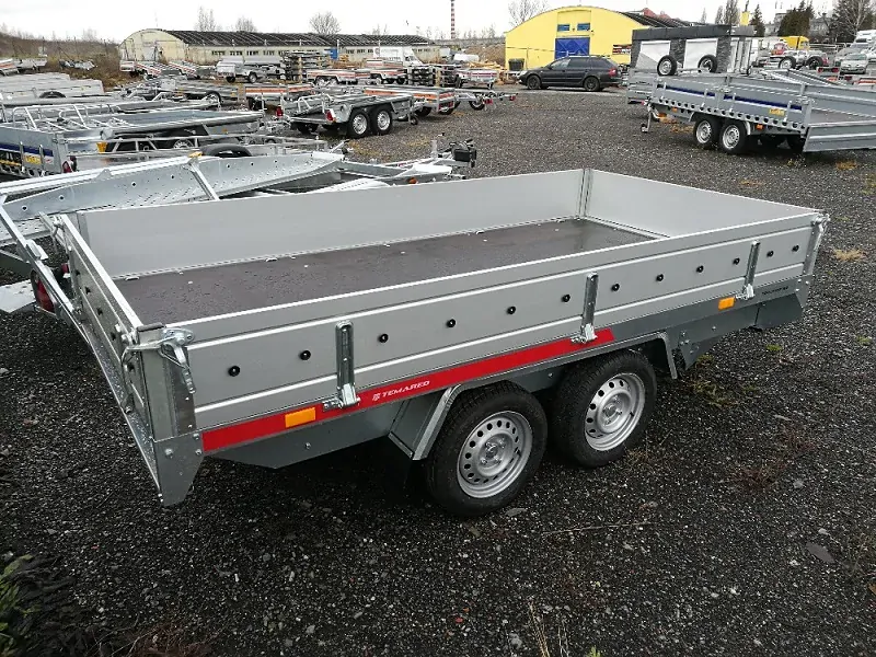 Přívěsný vozík TEMARED TRANSPORTER 3015/2 s ALU bočnicemi | 304 × 151 x 40 cm | 750 kg