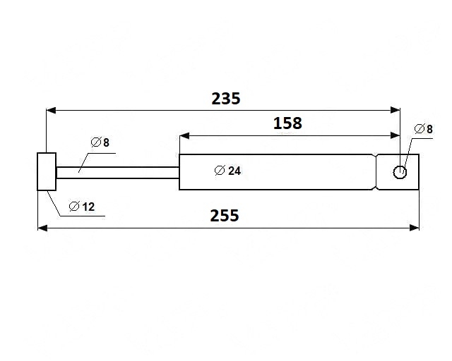 Tlumič nájezdové brzdy BPW/PEITZ PAV/SR-1,3 ausf. A-S (02.3722.47.00)
