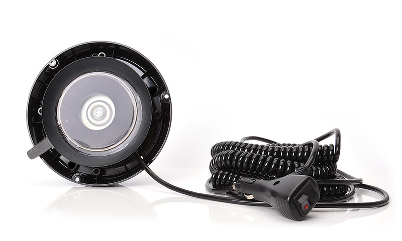 Maják magnetický LED oranžový WAS, kabel 7m, autozástrčka