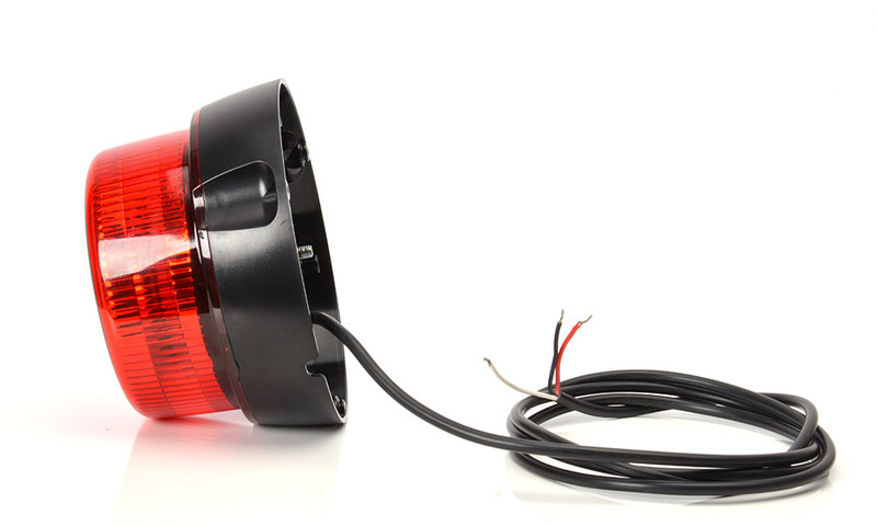 Maják pevný LED červený WAS, kabel 3m