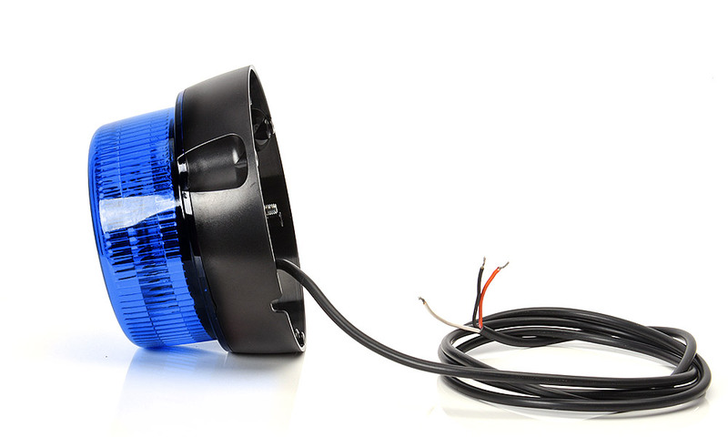 Maják pevný LED modrý WAS, kabel 3m