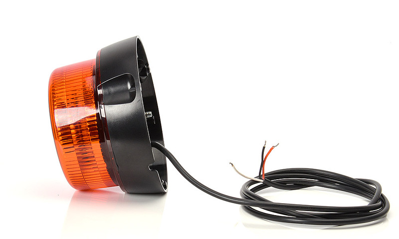 Maják pevný LED oranžový WAS, kabel 3m